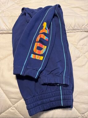 Men’s Navy Blue Sweatpants with Colorful Side Logo Aldi Gear limited edition